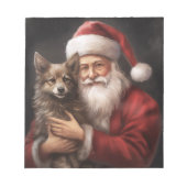 Bloc-note Kelpie australienne avec Noël au Père Noël (Devant)