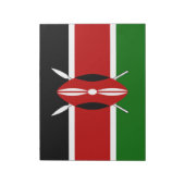 Bloc-note Kenya Drapeaux kenyans (Tourné)