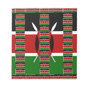 Bloc-note Kenya noir vert