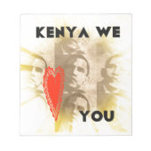 Bloc-note Kenya Nous Vous Aimons (Devant)