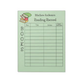 Bloc-note Kids Reading Record Homeschool Reading Books (Tourné)
