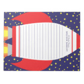 Bloc-note Kids Rocket Space Ship Personal Stationner Bloc-no (Devant)