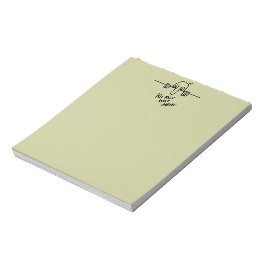 Bloc-note Kilroy Était Là. (Tourné)