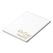 Bloc-note Kindness Matters Gold Heart inspiration citation (Tourné)