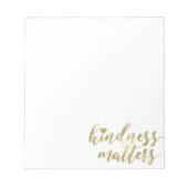 Bloc-note Kindness Matters Gold Heart inspiration citation (Devant)