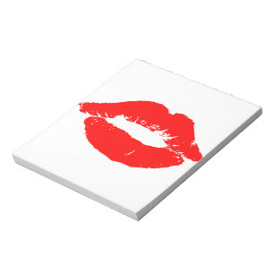 Bloc-note Kiss Lips Red Lipstick Losion Passion Valentine
