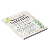 Bloc-note Kit d'huile essentielle citrons et Feuilles (Incliné)