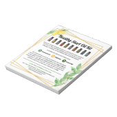 Bloc-note Kit d'huile essentielle citrons et Feuilles (Tourné)