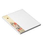 Bloc-note Kitten avec ruban rouge (Incliné)