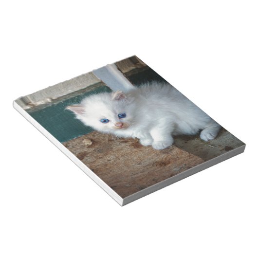 Bloc-note Kitten blanc (Incliné)