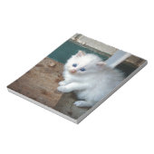 Bloc-note Kitten blanc (Tourné)