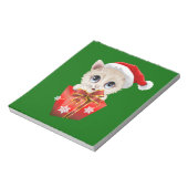 Bloc-note Kitten Noël Père Noël avec cadeau (Tourné)