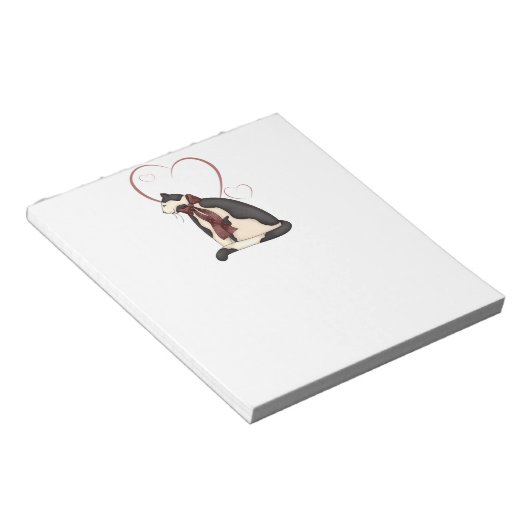 Bloc-note Kitty Chat avec Coeur Photo (Incliné)