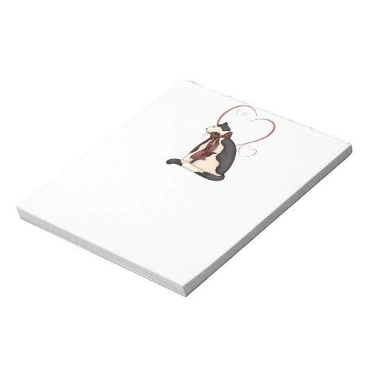 Bloc-note Kitty Chat avec Coeur Photo (Tourné)