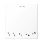 Bloc-note Kitty Kitty Empreintes de pattes Note Pad (Devant)