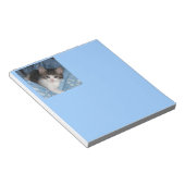 Bloc-note Kitty sur bleu (Incliné)