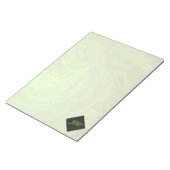 Bloc-note Kiwi Bash Vert et noir Monogramme (Incliné)