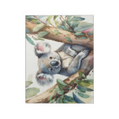 Bloc-note Koala assis dans un eucalyptus (Tourné)