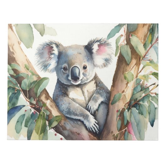 Bloc-note Koala assis dans un eucalyptus (Devant)