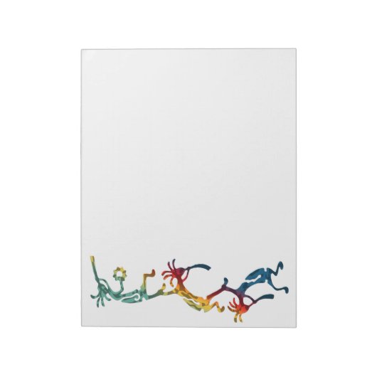 Bloc-note KOKOPELLI musicien acrobates + vos idées (Tourné)