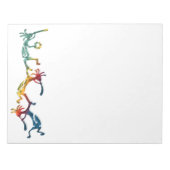 Bloc-note KOKOPELLI musicien acrobates + vos idées (Devant)