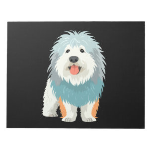 Bloc-note Komondor Vector Art aux couleurs vives