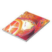 Bloc-note Kumquats orange citrus aquarelle art de fruit (Tourné)