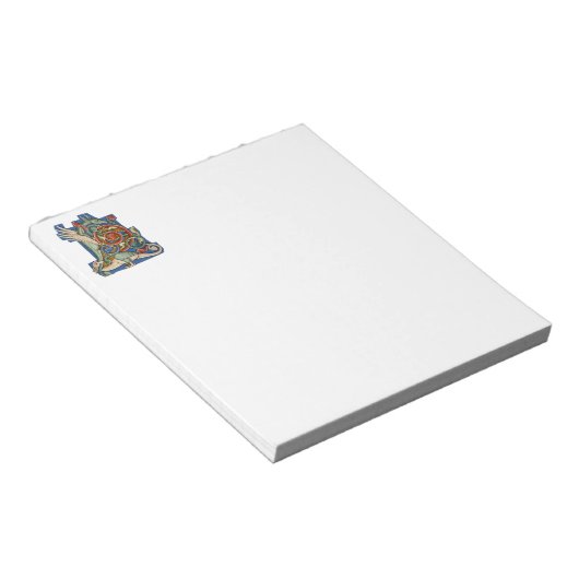 Bloc-note L initial éclairé (Incliné)