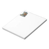 Bloc-note L initial éclairé (Tourné)