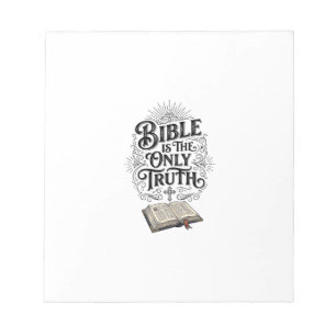 Bloc-note La Bible est le seul T-Shirt chrétien de vérité