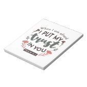 Bloc-note La Bible Florale Verse Art 'Je mets ma confiance e (Tourné)