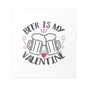 Bloc-note La Bière Couple Art Est Ma Valentine