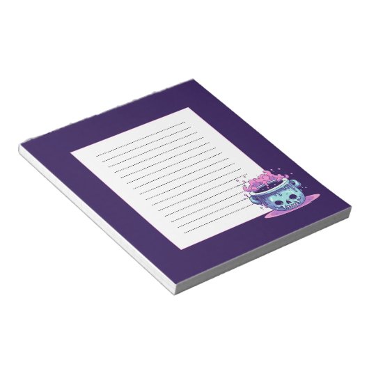 Bloc-note La brasse de Pastel Goth Witch (Incliné)