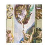 Bloc-note La création d'Adam par Michel-Ange (Devant)