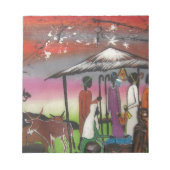 Bloc-note La crèche de Noël africaine (Devant)