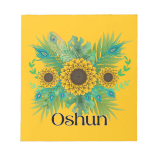 Bloc-note La déesse d'Oshun Tournesols