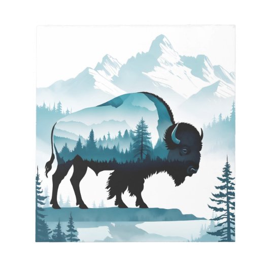 Bloc-note La faune de Buffalo Nature du milieu Forêt (Devant)