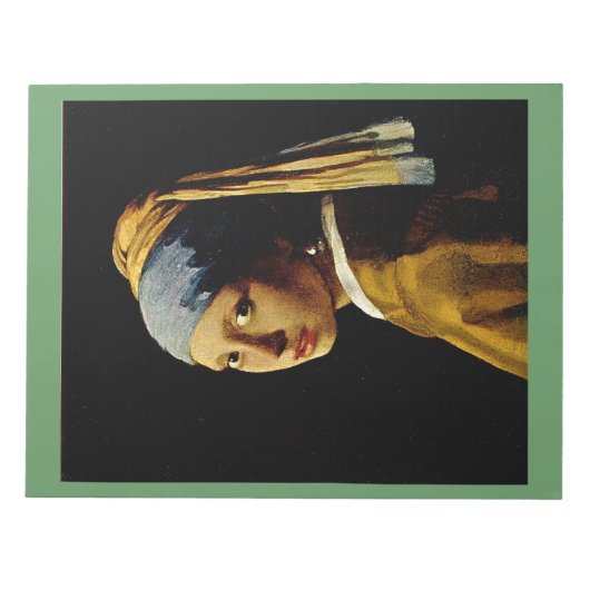 Bloc-note La fille avec un Turban / la fille avec l'oreille (Devant)