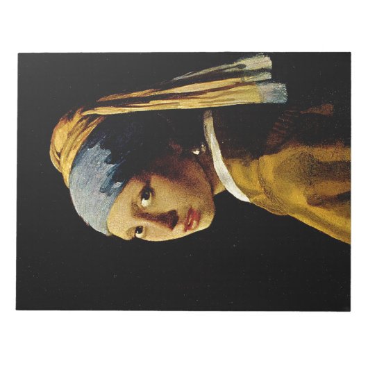 Bloc-note La fille avec un Turban / la fille avec l'oreille (Devant)