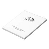 Bloc-note La foi au-dessus de la peur blanche (Tourné)