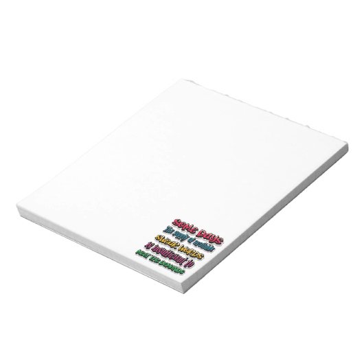 Bloc-note La Fourniture De Mots De Sweat Disponibles Est Ins (Tourné)