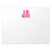 Bloc-note LA Girl (Devant)