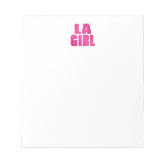 Bloc-note LA Girl (Devant)