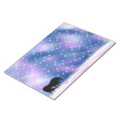 Bloc-note La licorne noire mystique (Qu'Elle Neige) (Incliné)