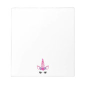Bloc-note La licorne rose (Devant)