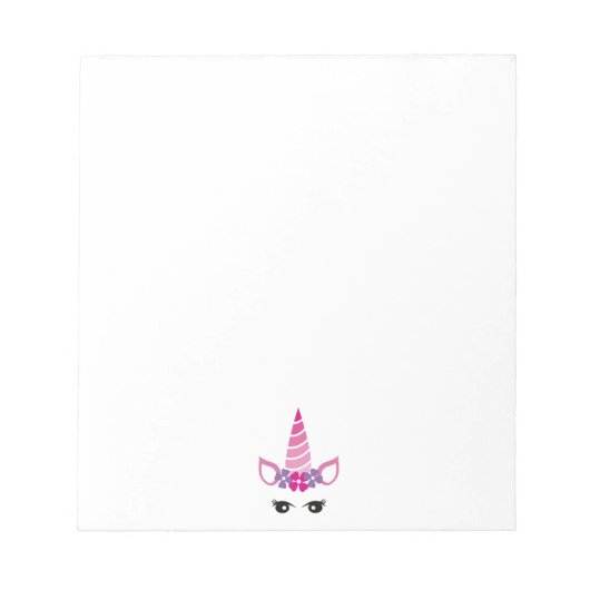 Bloc-note La licorne rose (Devant)
