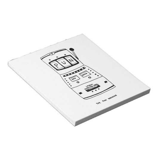 Bloc-note La machine à jouer (Incliné)