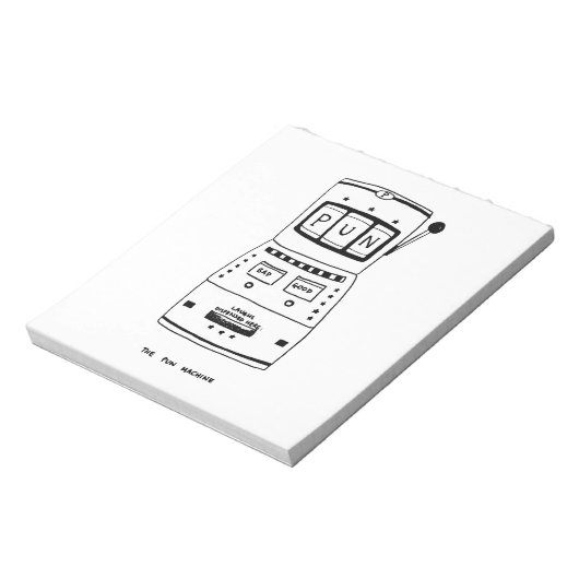 Bloc-note La machine à jouer (Tourné)