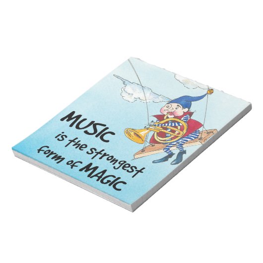Bloc-note La magie de la musique (Tourné)