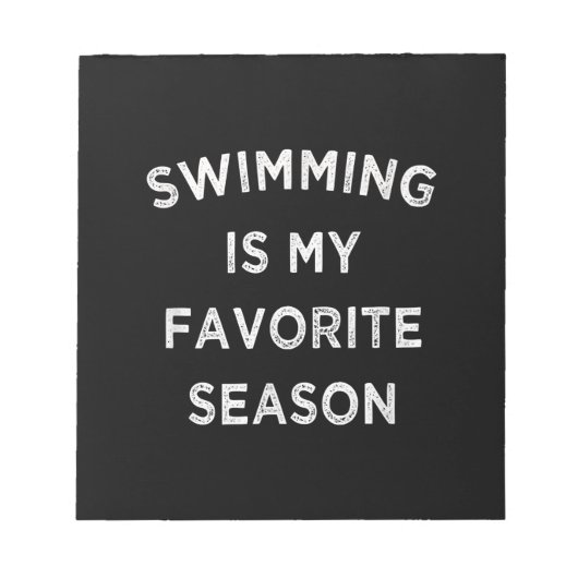 Bloc-note La natation est ma saison préférée nageurs (Devant)